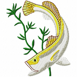 Fishes Embroidery Design 9 Fishes Embroidery Design 9